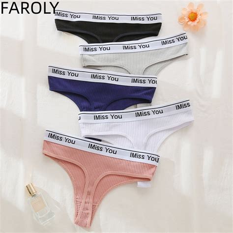 Fardly Panty Women Thong Lace Letter G String Sexy Underwear For Women Shopee Singapore