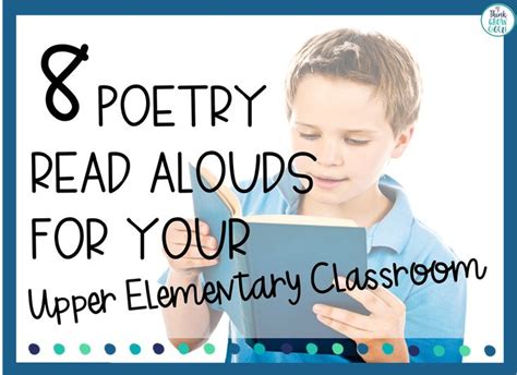 Use This Great List Of Poetry Read Aloud Books For Your Upper
