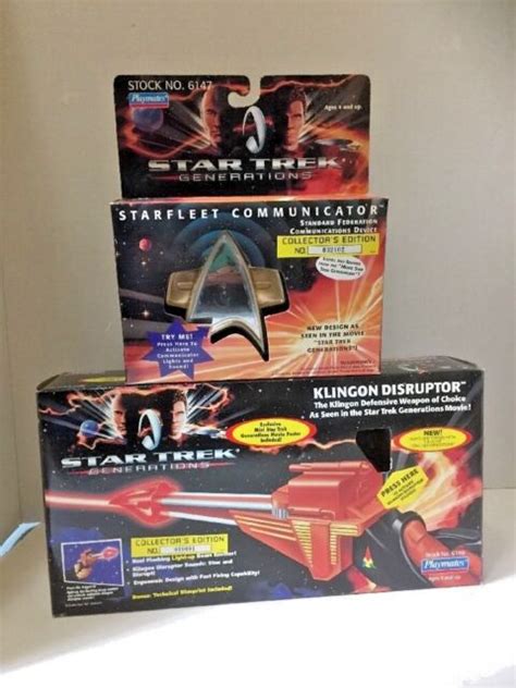 Star Trek Tng Klingon Disruptor 1994 Playmates Toys Light And 2 Sounds