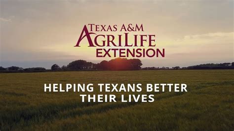 Agrilife Extension Helping Texans Better Their Lives Youtube