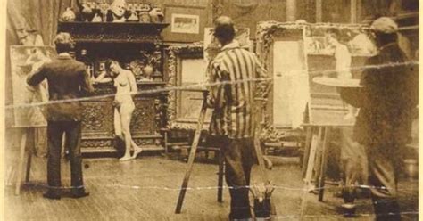 Nude Model During A Victorian Era Art Class Circa Artist Atelier Pinterest