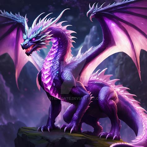 Amethyst Dragon By Astralgate On Deviantart