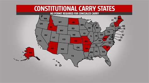 Virginia Concealed Carry States Map Map Of World