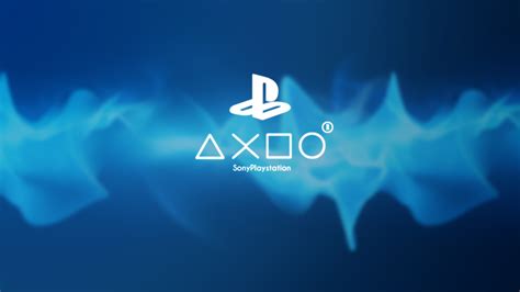 Papéis De Parede Sony Playstation Logotipo Jogo Fundo Azul 1920x1080