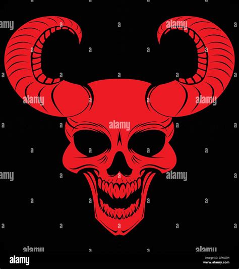 Red Demons Head Stock Vector Image And Art Alamy