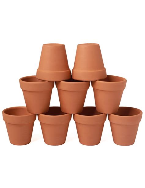 Yxmyh 9 Pcs Mini Small Terracotta Pot Clay Pots 3 Clay Ceramic