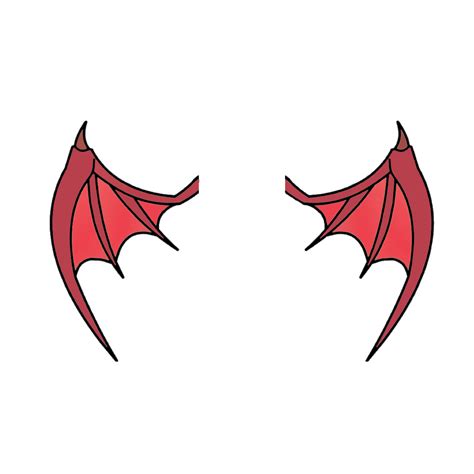 Devil Wings Drawing | Free download on ClipArtMag png image