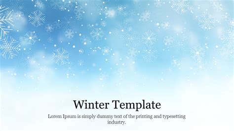 Amazing Winter Template For Powerpoint Presentation