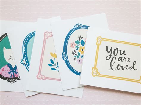Willow Lane Greeting Card Printables Maggie Holmes Design