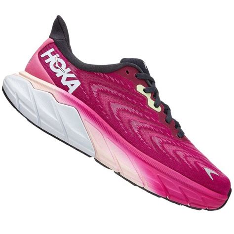 Hoka One One Arahi 6 Wide Womens Running Shoes Festival Fusciaibis Rose