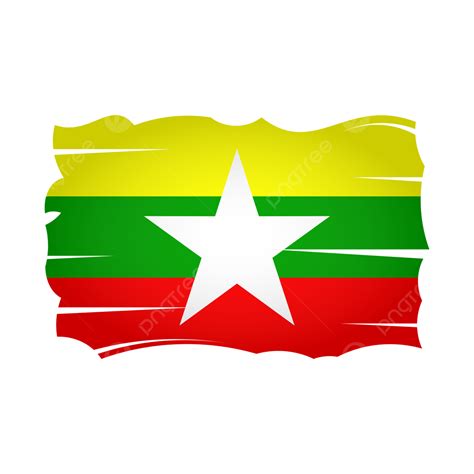 Myanmar Flag Clipart Vector Myanmar Flag Png Vector Design Myanmar