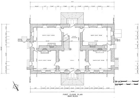 Floor Plans And Elevations Carters Grove Mansion Williamsburg Virginia