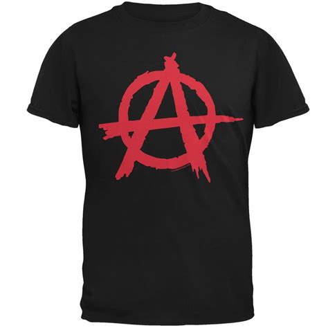 Anarchy Black Adult T Shirt Old Glory