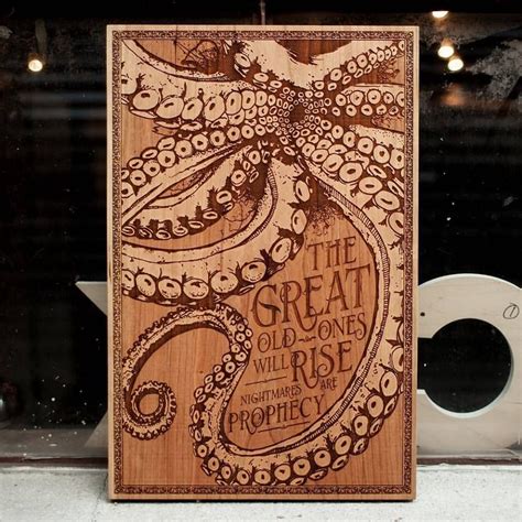 Laser Engraved Wooden Posters You Can Only Appreciate With A Magnifying