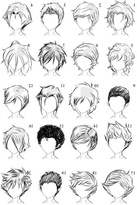 Anime Boy Hairstyles Not Mine Cabelo De Anime Cabelo Desenho