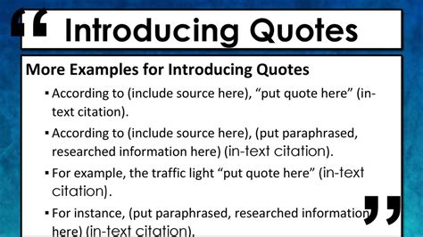 A Lesson About Embedding Quotations Ppt Download