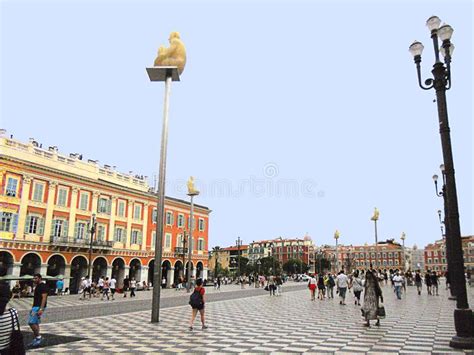 Nice France Massena Square Way To Promenade Du Paillon Editorial Stock Photo Image Of