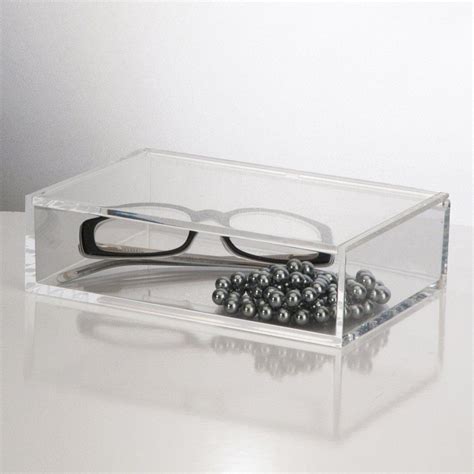 Us Acrylic® Clear Acrylic All Purpose Box Bathroom Trays