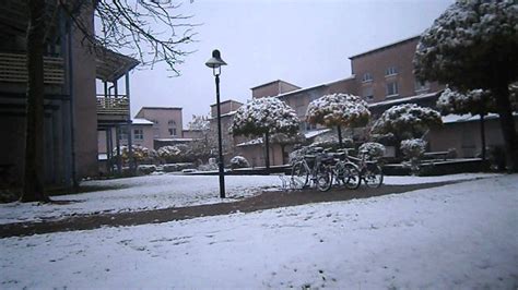 Snow Is Falling In Stuttgart Germany October 2012 Youtube