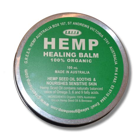 Hemp Healing Balm Green Hemp Healing Balm 100 Organic Made In