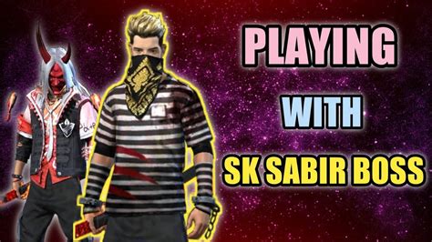 How to get sk sabir boss full bundle in free fire,sk sabir boss ka bundle kaise milega#sk_sabir_boss. Playing with SK SABIR BOSS in squad ranked match |Free ...