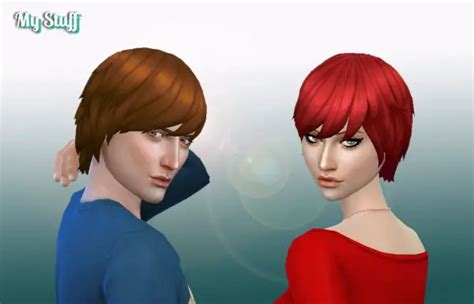 Sims 4 Hairs Mystufforigin Medium Waves Hair Retextured