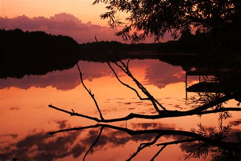 Wallpaper Sunlight Landscape Sunset Lake Water Nature