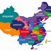 Map Of China Provinces And Major Cities - Mexico Map