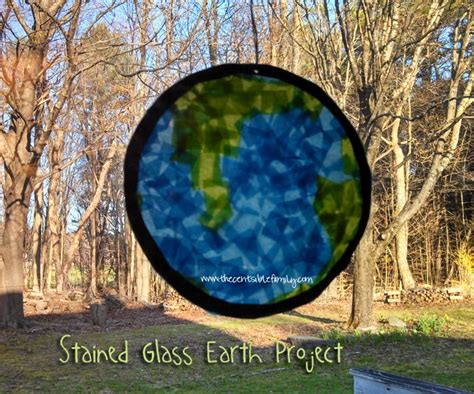 Stained Glass Earth Day Project Frugal Crafts With Images Earth