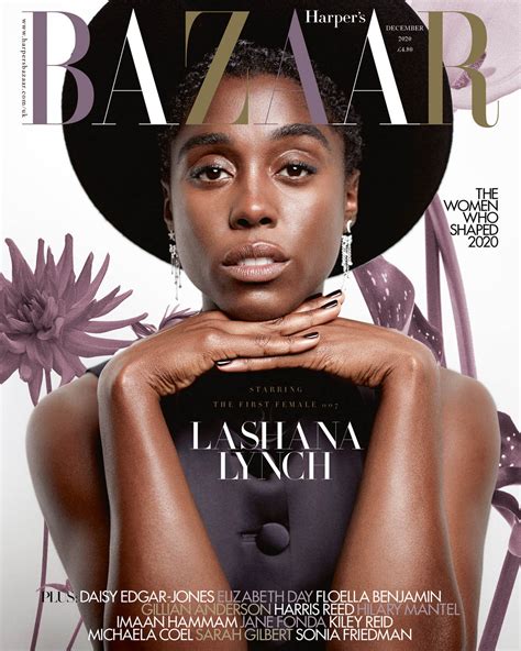lashana lynch covers harper s bazaar uk december 2020 by richard phibbs fashionotography