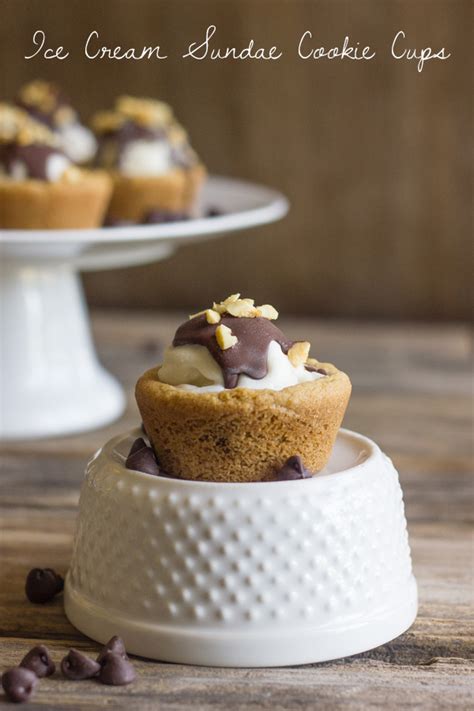 The big ice cream makers may add more than a litre of air to a litre of ice cream. Ice Cream Sundae Cookie Cups - Lovely Little Kitchen