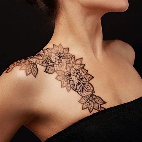 Tatouages De Poitrine Floraux Blog Brain