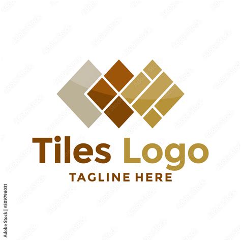 Tiles Flooring Logo Design Creative Stock Vector Adobe Stock