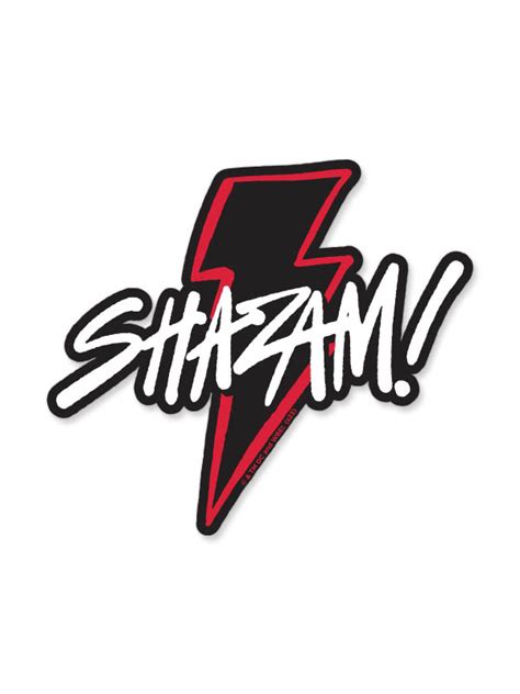 Shazam Logo Shazam Official Sticker Redwolf