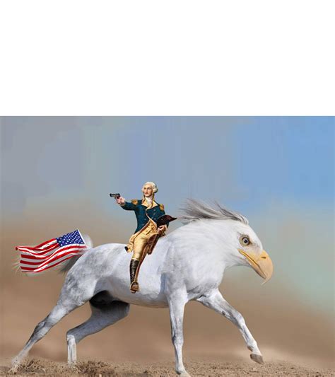 George Washington On A Horse