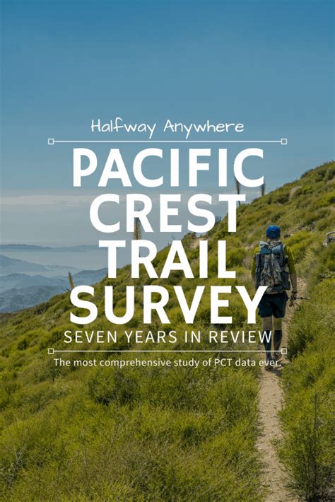 the pacific crest trail survey seven years of data in review halfway anywhere