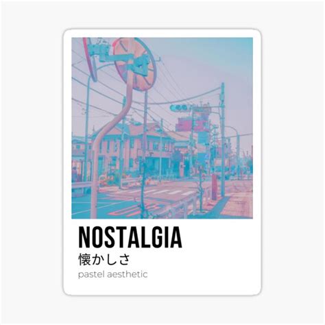 NOSTALGIA Pastel Anime Lofi Aesthetic Sticker For Sale By Vershiro