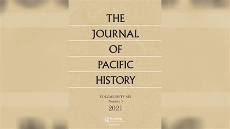 Journal Of Pacific History Inc Call For Applications Jph Publication