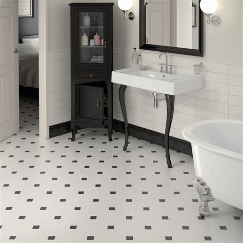 Heritage Style Bathroom With Our Octagon Floor Tiles You Can Create