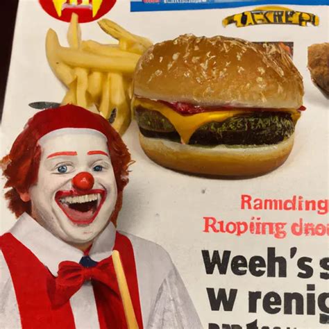 Ronald Mcdonald Endorsing Burger King As A Joke Wel Openart