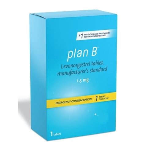 Plan B Emergency Contraception 1 5mg