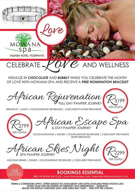 Pamper Packages Mowana Spa Spa Day Spa Fourways