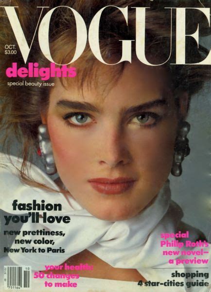 Brooke Shields Throughout The Years In Vogue Brooke
