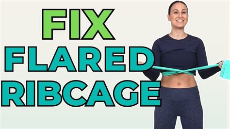 How To Fix Flared Rib Cage Youtube