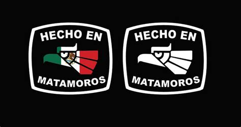 Hecho En Matamoros Letters Decal Car Window Laptop Vinyl Etsy