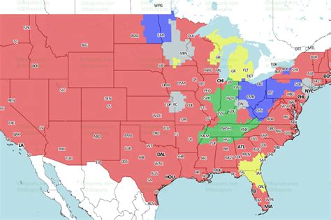 Nfl Tv Schedule And Broadcast Map Week 11 Fox Sports