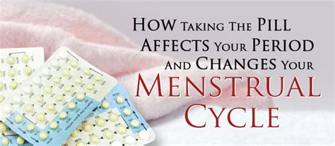 Before taking the pill, it is very important to consult a doctor. How Taking the Pill Affects Your Period and Menstrual ...