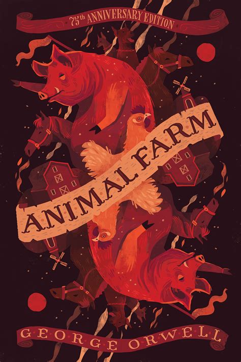 Animal Farm By George Orwell Book Cover Design On Behance Book Cover