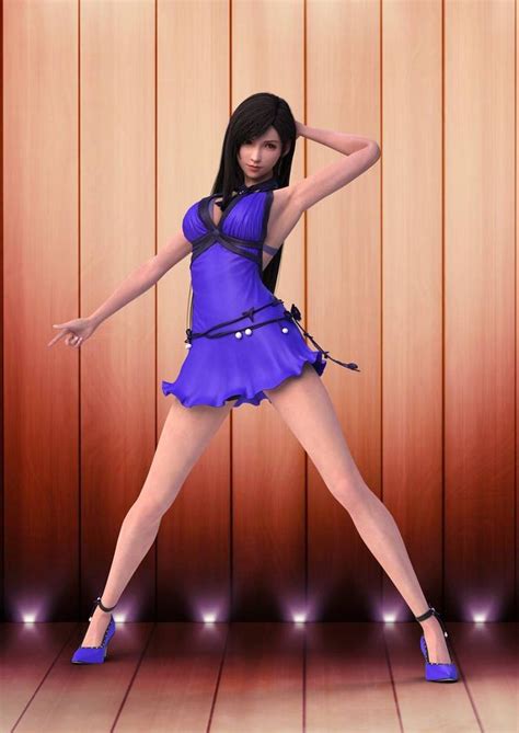 Ff7 Remake Tifa Purple Dress D001 By Sihsengiu On Deviantart Ff7