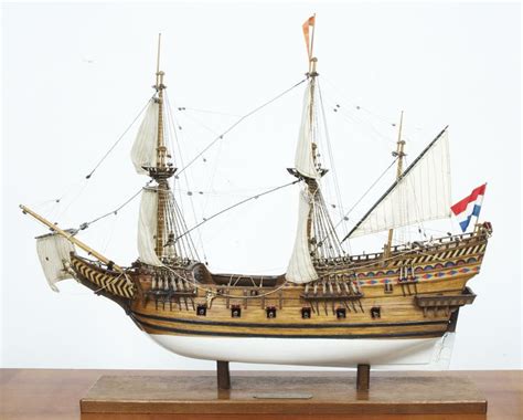 Dutch Fluyt Wooden Model Of The Dutch 17th Century Ship Boats